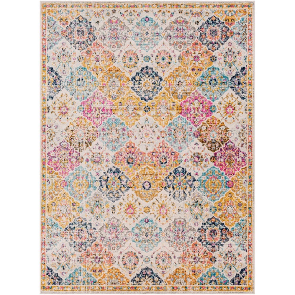Harput Beige Machine Woven Rug by Livabliss