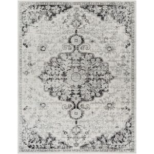Harput Black Machine Woven Rug by Livabliss