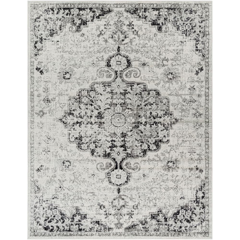 Harput Black Machine Woven Rug by Livabliss