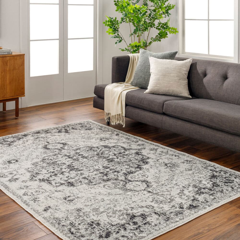 Harput Black Machine Woven Rug by Livabliss - Image 2