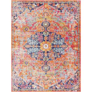 Harput Blue Machine Woven Rug by Livabliss