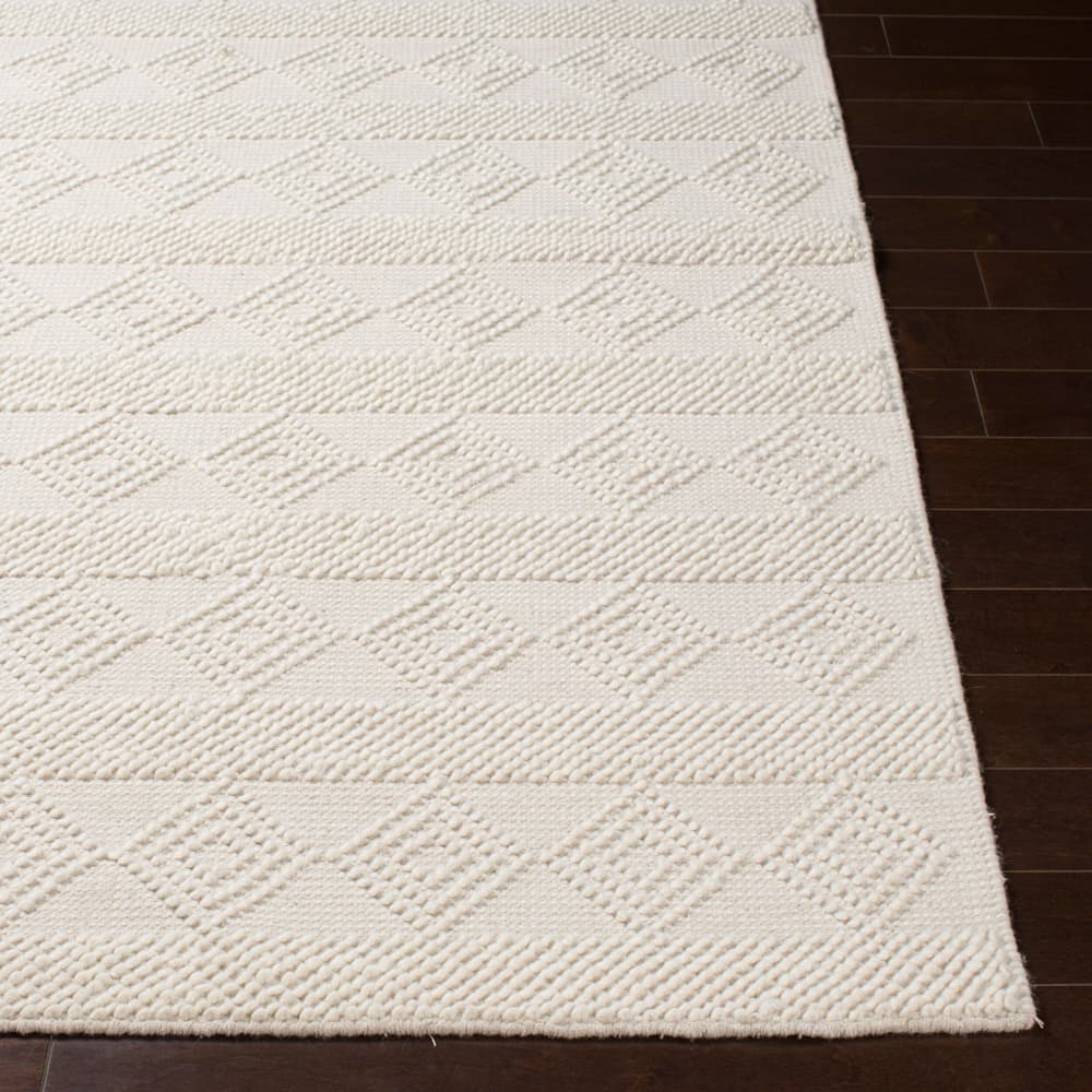Hygge White Handmade Rug by Livabliss - Image 5