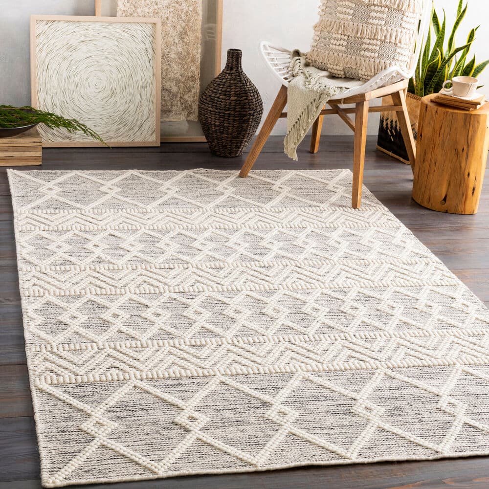 Hygge Charcoal Handmade Rug by Livabliss - Image 2