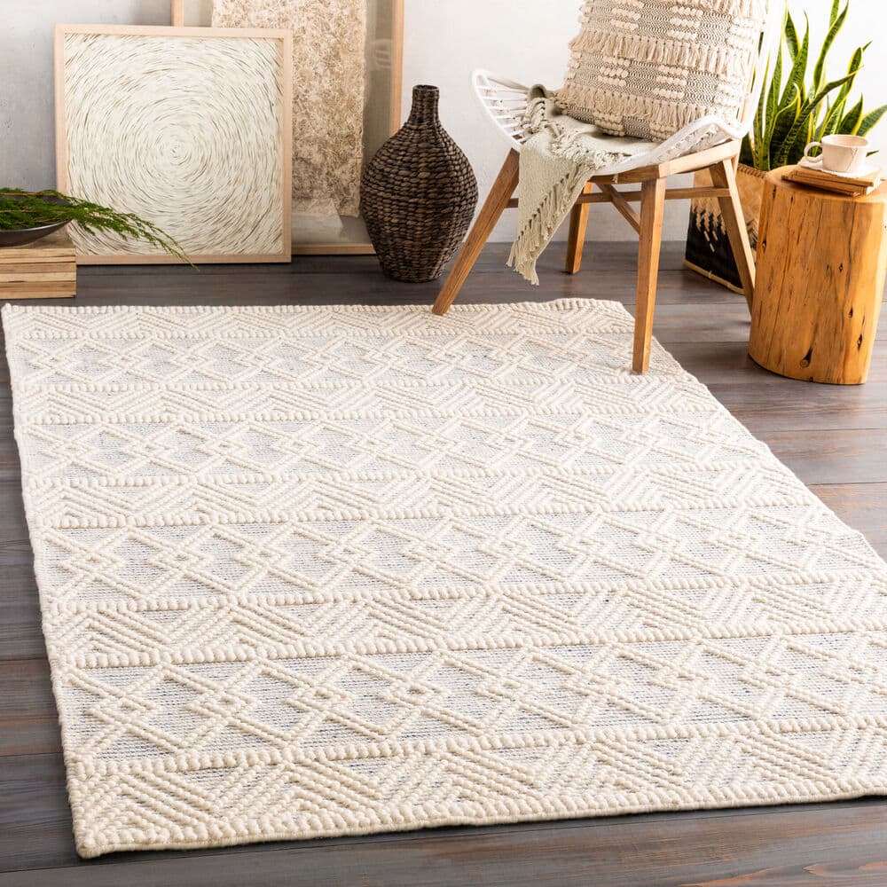 Hygge Blue Handmade Rug by Livabliss - Image 2