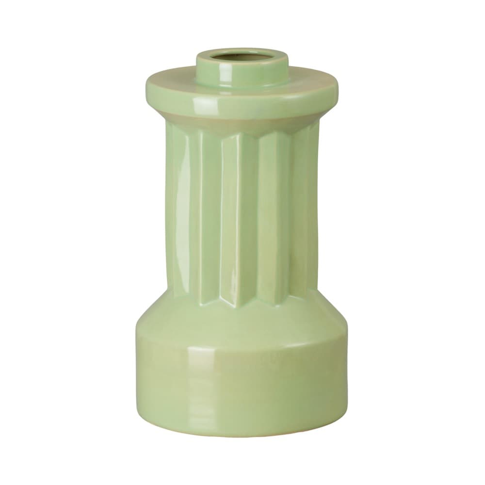 Intrepid Apple Green Ceramic Vase by Emissary