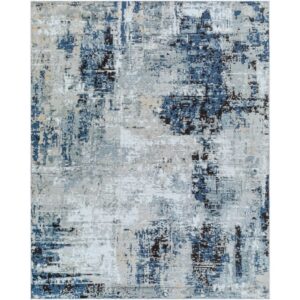 Jolie Blue Machine Woven Rug by Livabliss
