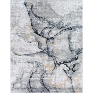 Jolie Gray Machine Woven Rug by Livabliss