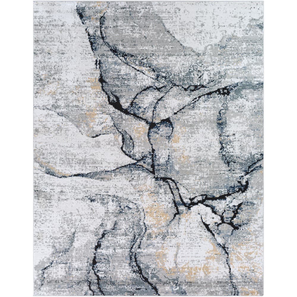 Jolie Gray Machine Woven Rug by Livabliss