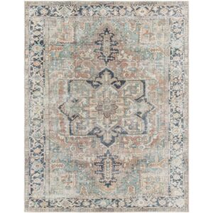 Kemer Seafoam Machine Woven Rug by Livabliss