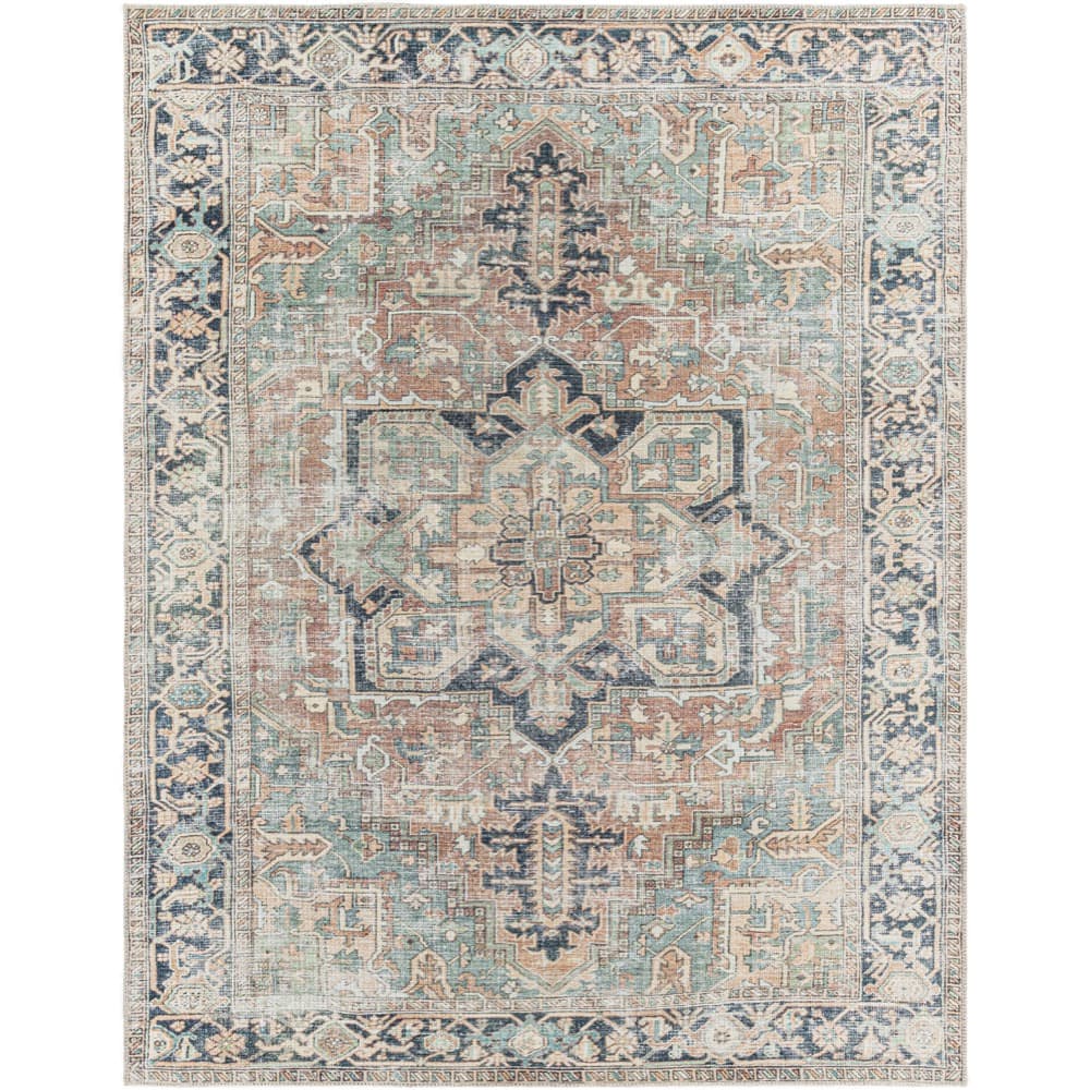 Kemer Seafoam Machine Woven Rug by Livabliss