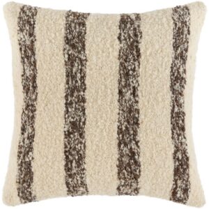 Kavre Cream Chocolate Taupe Accent Pillow by Livabliss
