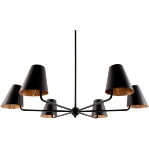 Kylen Black Chandelier by Livabliss
