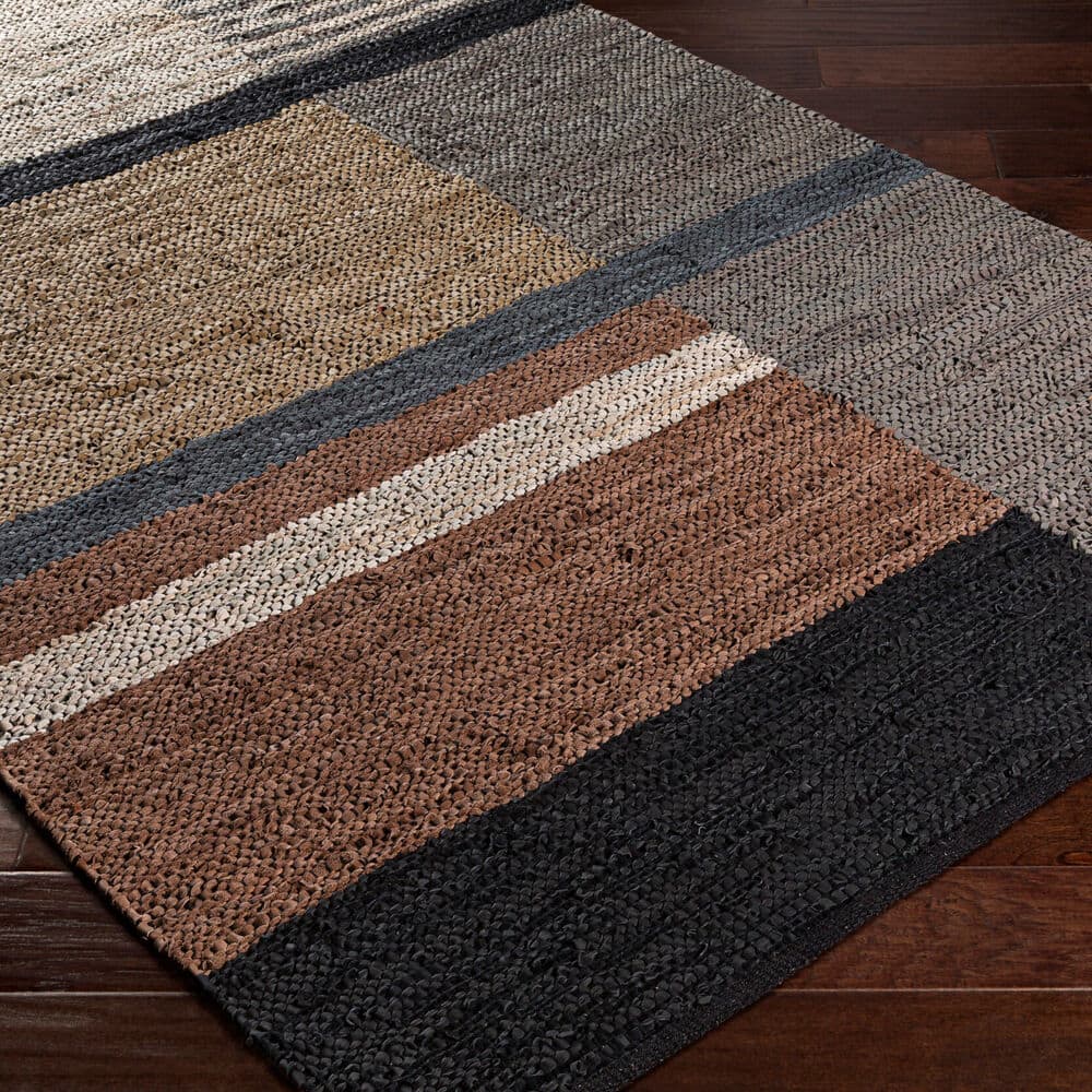 Lexington Brown Handmade Rug by Livabliss - Image 3