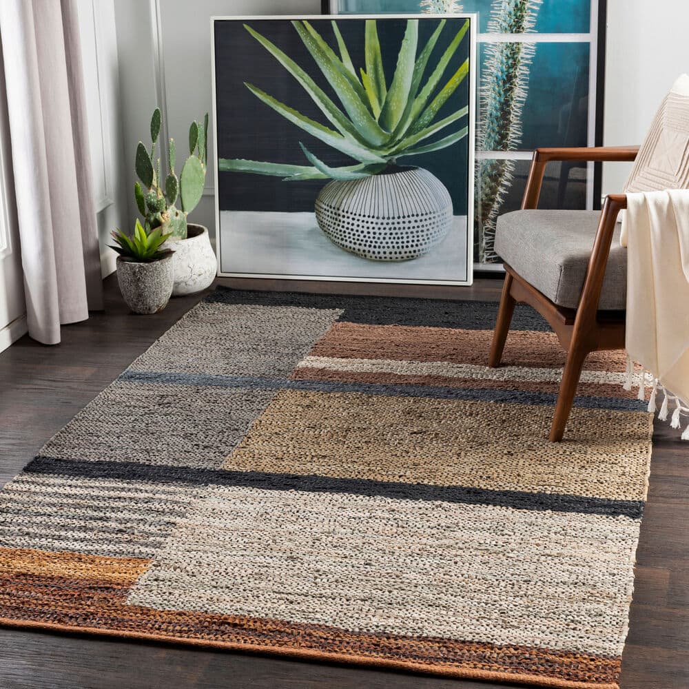 Lexington Brown Handmade Rug by Livabliss - Image 2