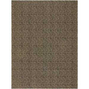 Lumina Black Machine Woven Outdoor Rug by Livabliss