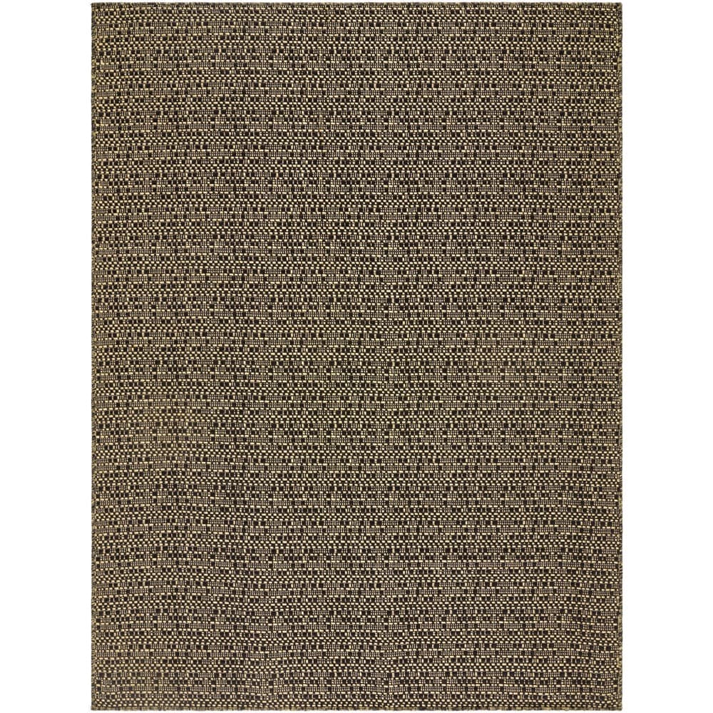 Lumina Black Machine Woven Outdoor Rug by Livabliss