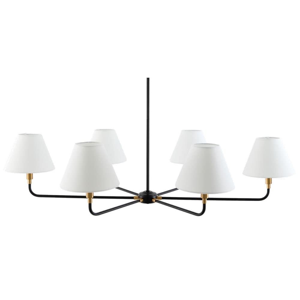 Lunel Black Chandelier by Livabliss