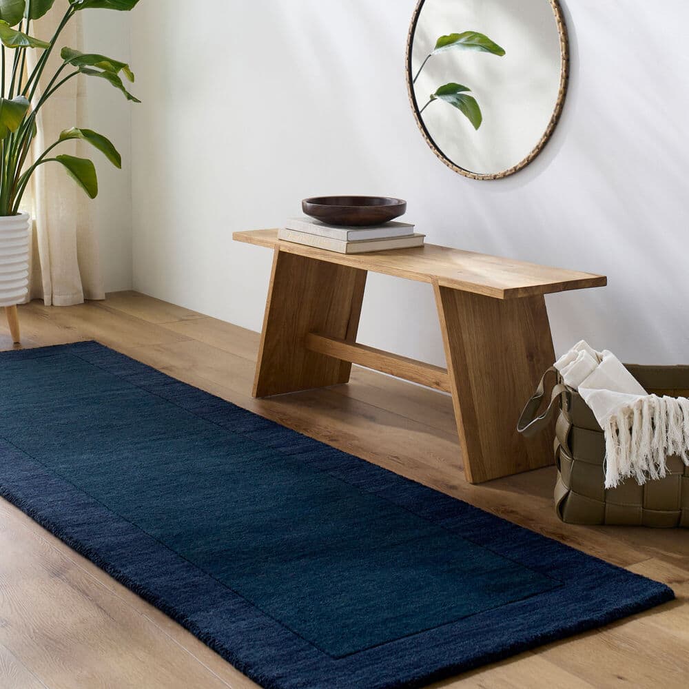 Mystique Ink Blue Handmade Rug by Livabliss - Image 2