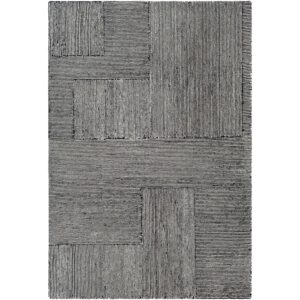 Maroc Black Handmade Rug by Livabliss