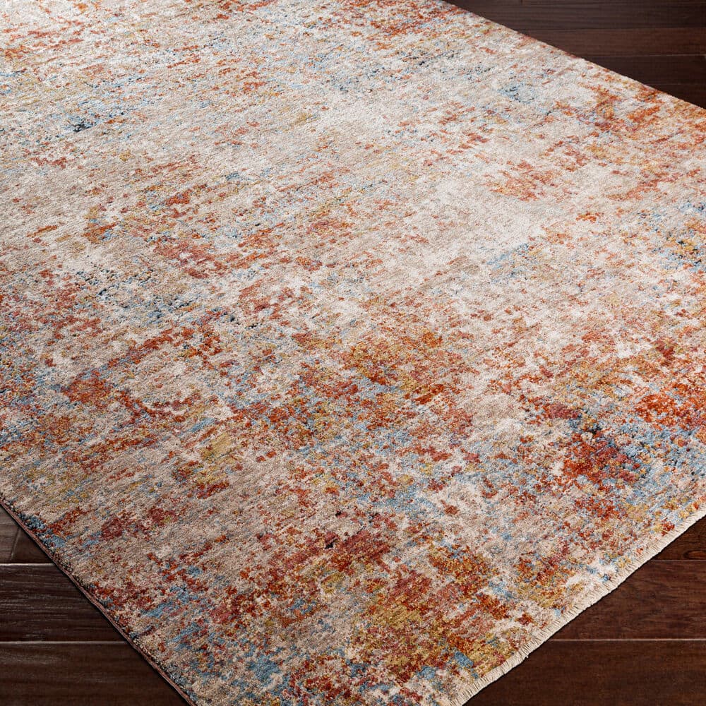 Mirabel Dusty Coral Machine Woven Rug by Livabliss - Image 3