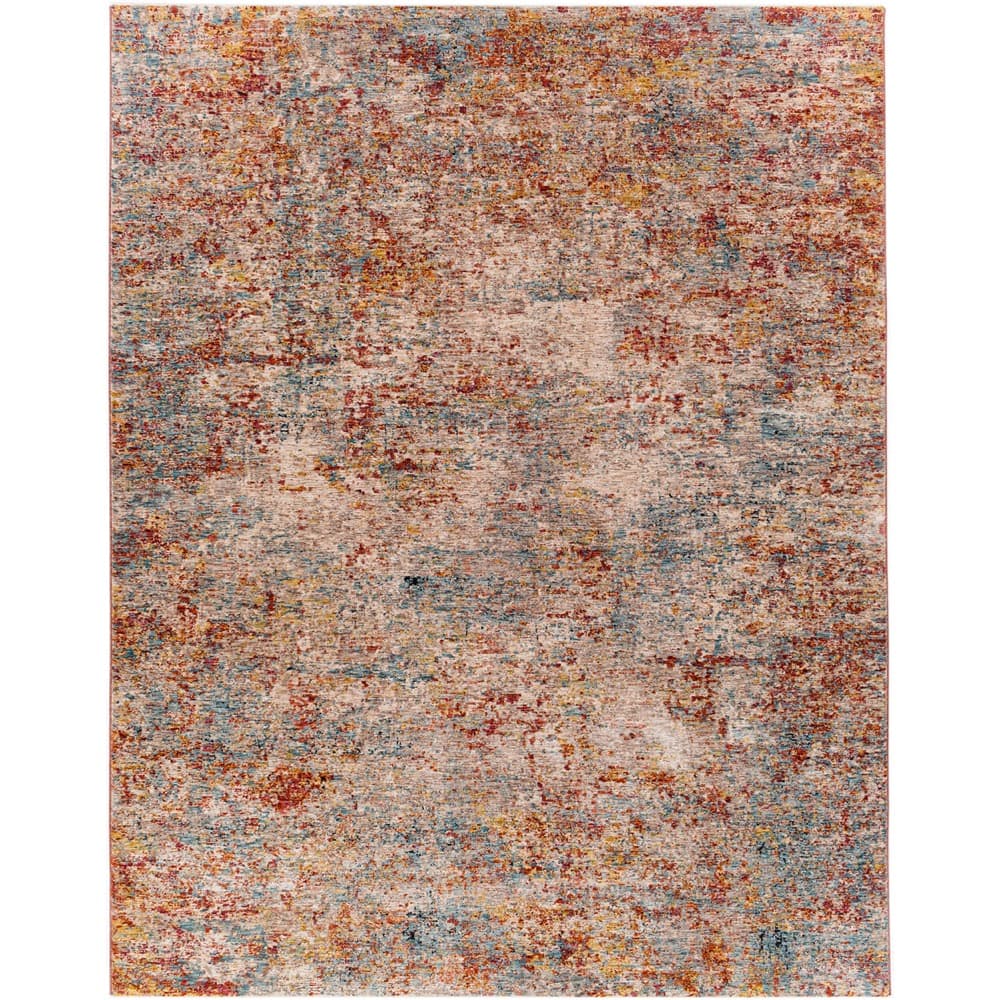 Mirabel Dusty Coral Machine Woven Rug by Livabliss