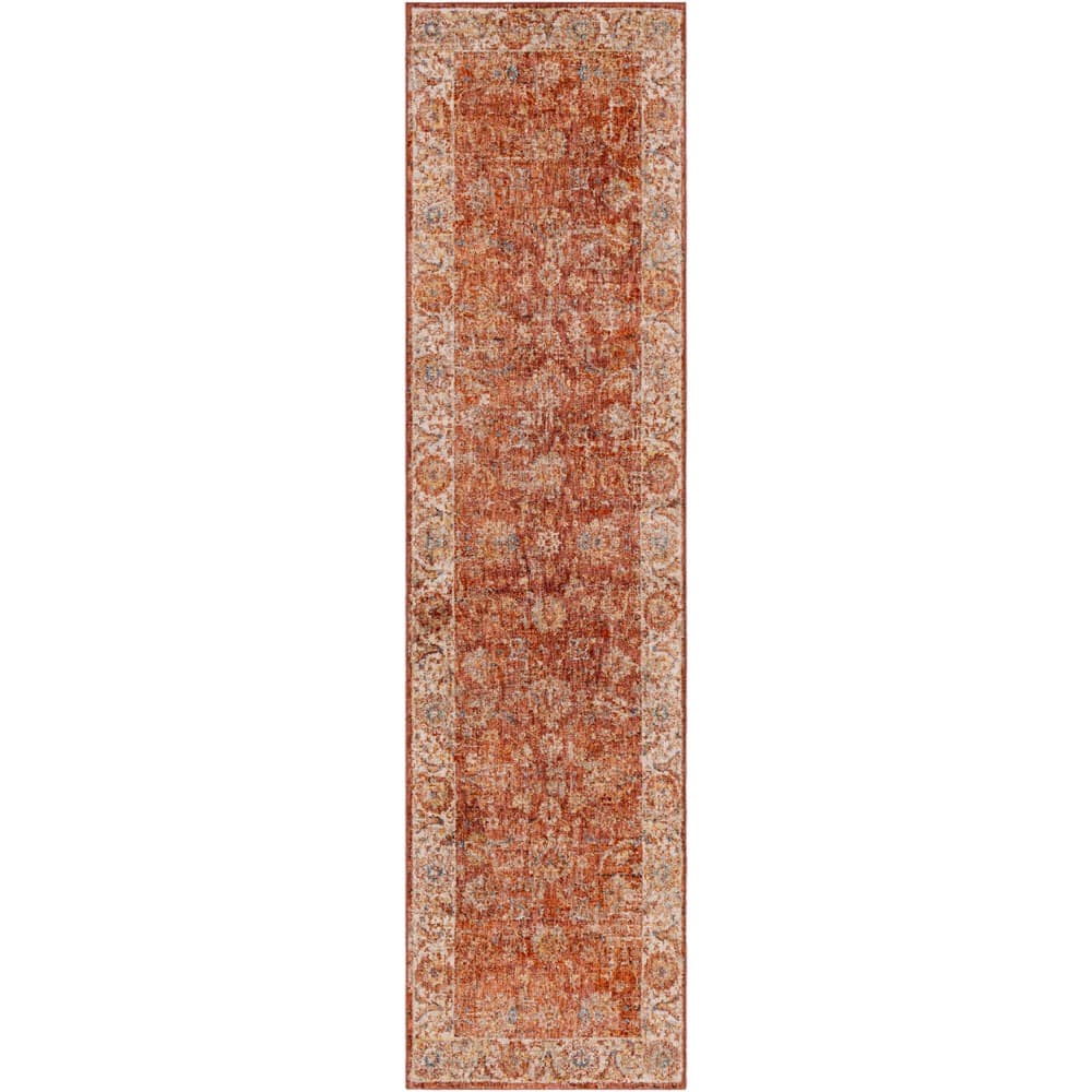 Mirabel Rust Machine Woven Rug by Livabliss - Image 7