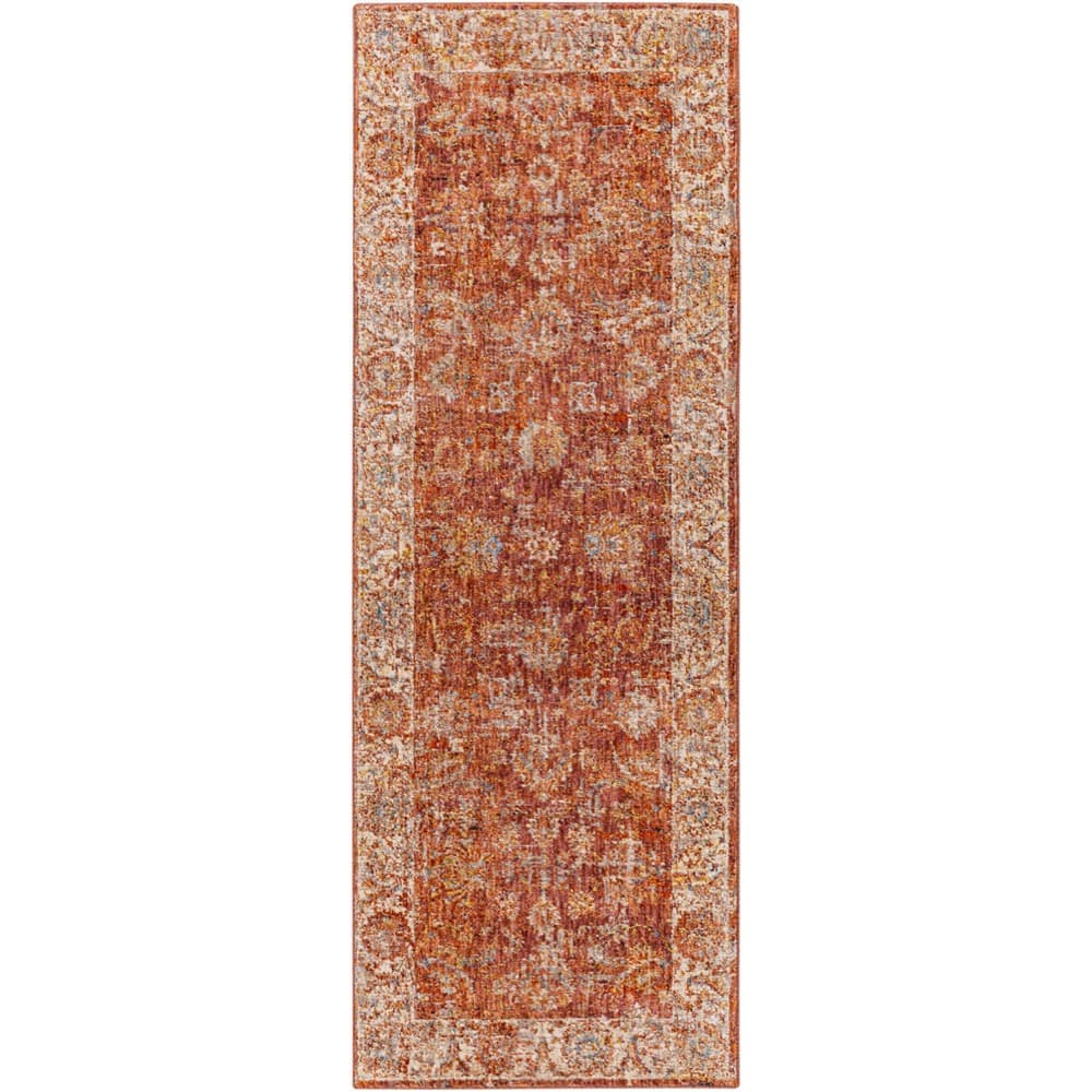Mirabel Rust Machine Woven Rug by Livabliss - Image 8