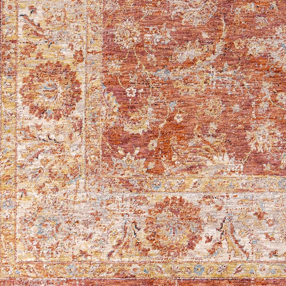 Mirabel Rust Machine Woven Rug by Livabliss - Image 4