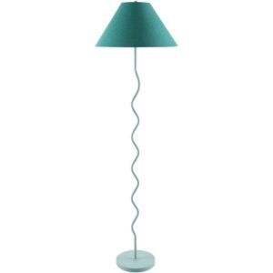Meander Green Accent Floor Lamp by Livabliss