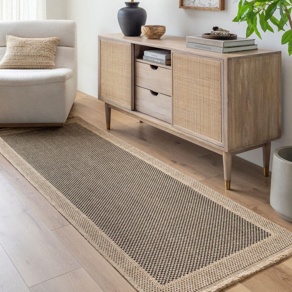 Mirage Tan Machine Woven Outdoor Rug by Livabliss - Image 2