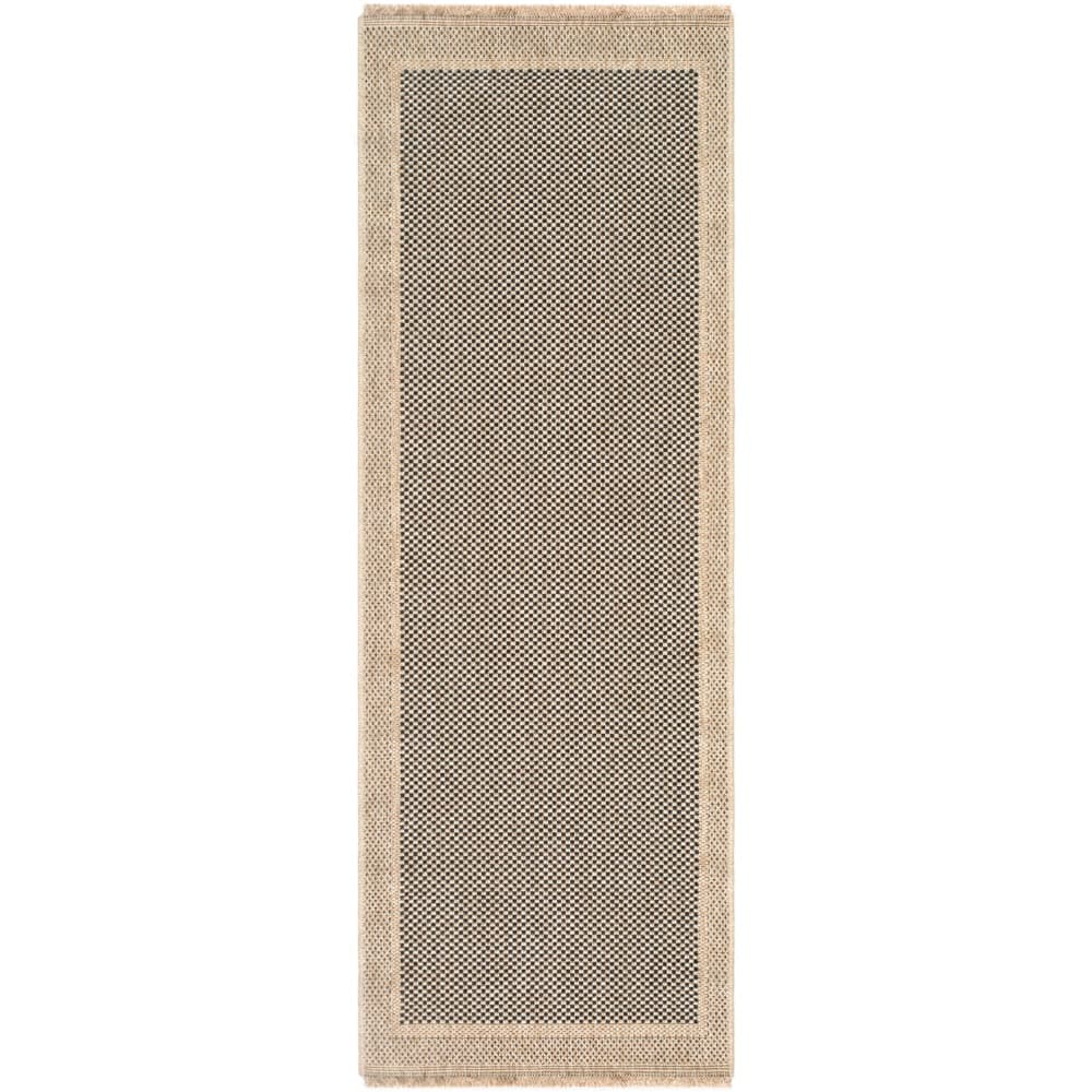 Mirage Tan Machine Woven Outdoor Rug by Livabliss