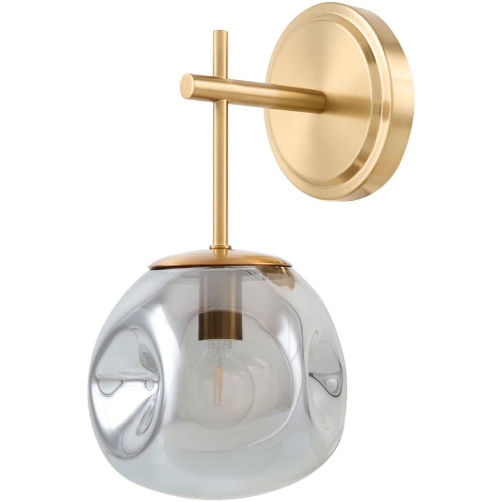 Molexa Metallic Brass Wall Sconce by Livabliss