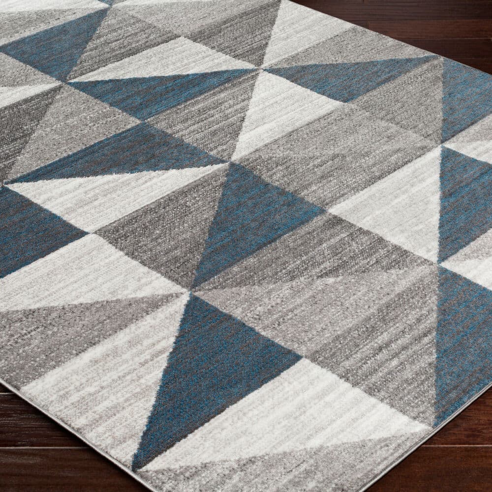 Monte Carlo Blue Machine Woven Rug by Livabliss - Image 3
