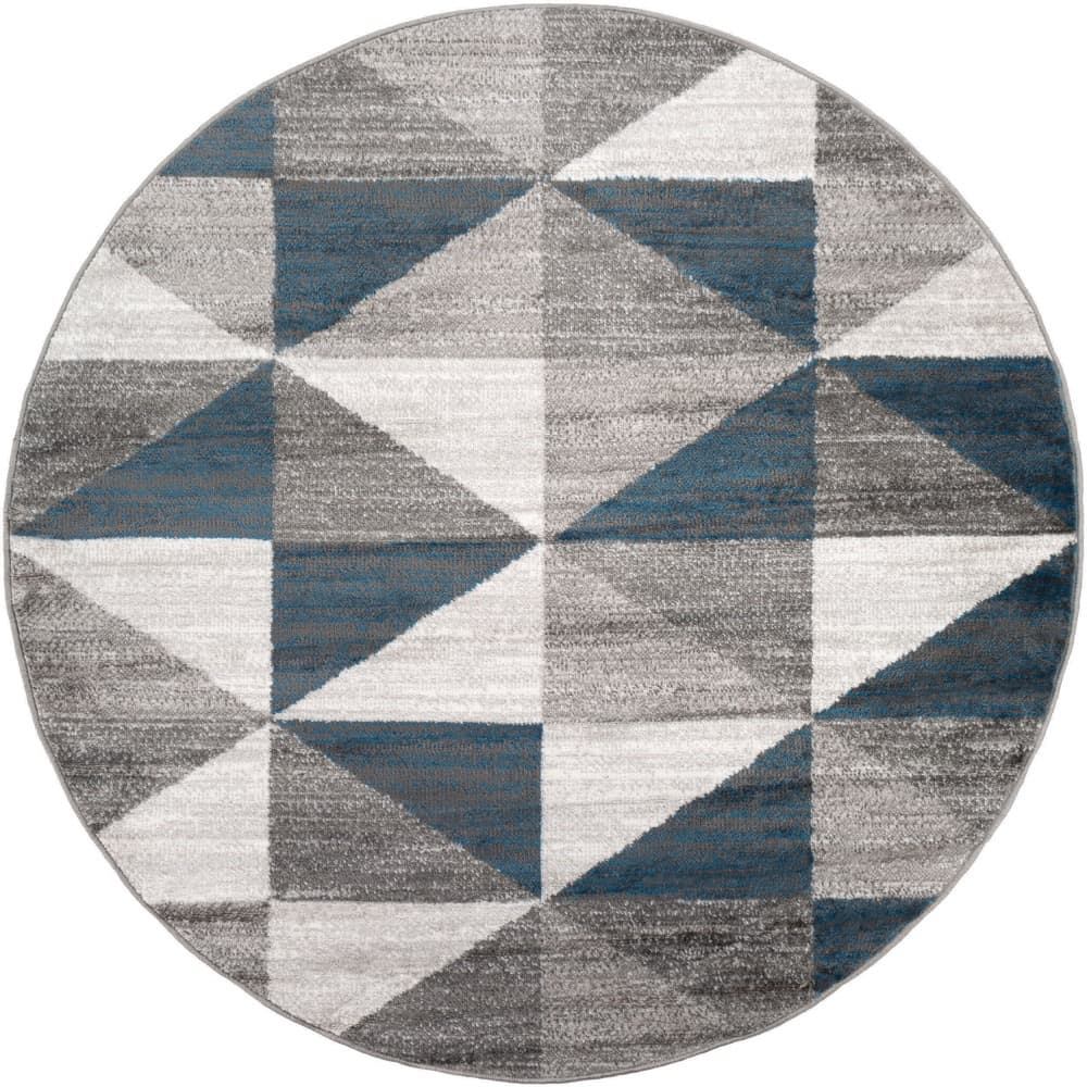 Monte Carlo Blue Machine Woven Rug by Livabliss - Image 9