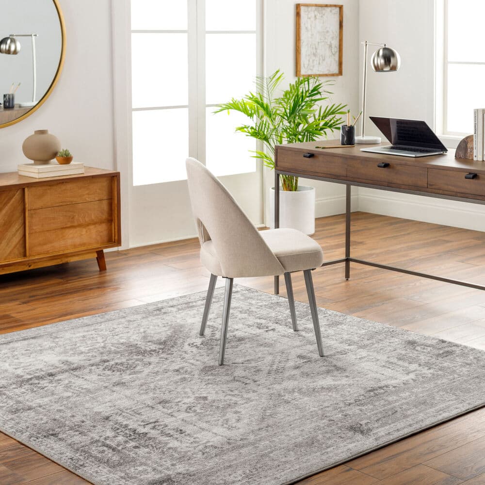 Monte Carlo White Machine Woven Rug by Livabliss - Image 2