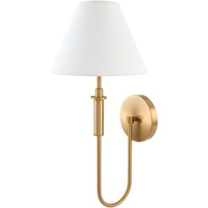 Montclaire Metallic Brass Wall Sconce by Livabliss