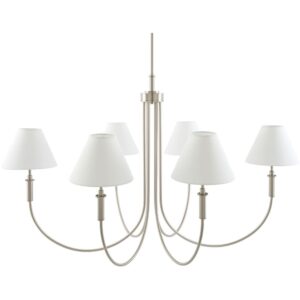Montclaire Metallic Nickel Chandelier by Livabliss