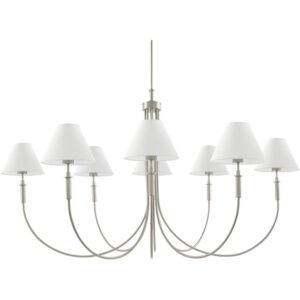 Montclaire Metallic Nickel Chandelier by Livabliss