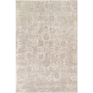 Masterpiece Cream Machine Woven Rug by Livabliss