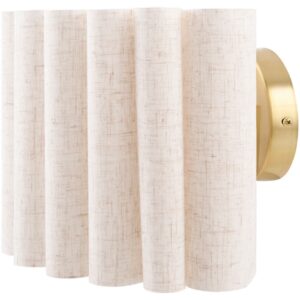 Mirette Metallic Brass Wall Sconce by Livabliss