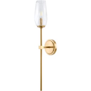Merivelle Metallic Brass Wall Sconce by Livabliss