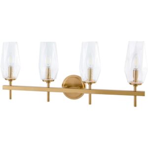 Merivelle Metallic Brass Wall Sconce by Livabliss