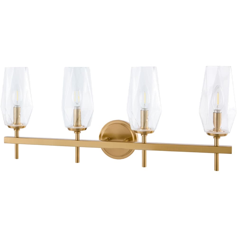 Merivelle Metallic Brass Wall Sconce by Livabliss