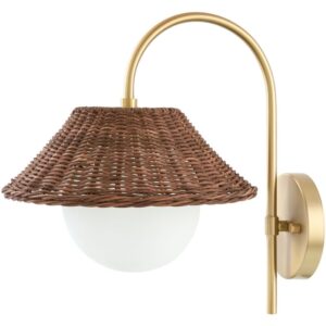Movita Metallic Brass Wall Sconce by Livabliss