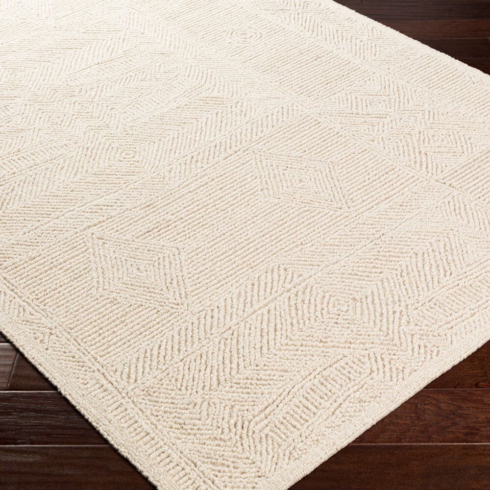 Newcastle Cream Handmade Rug by Livabliss - Image 3