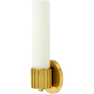 Nouvea Metallic Brass Wall Sconce by Livabliss