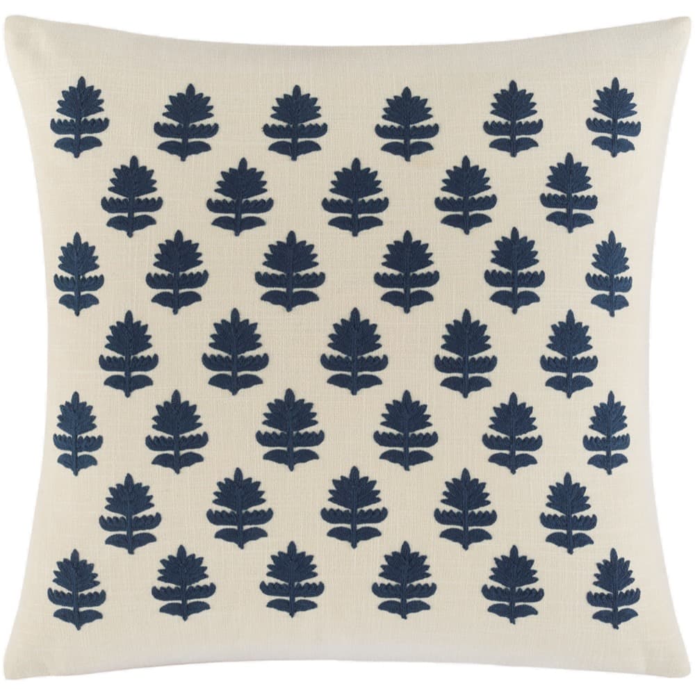 Navine Navy Accent Pillow by Livabliss