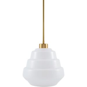 Nozay White Pendant by Livabliss