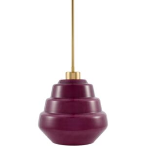 Nozay Dark Purple Pendant by Livabliss