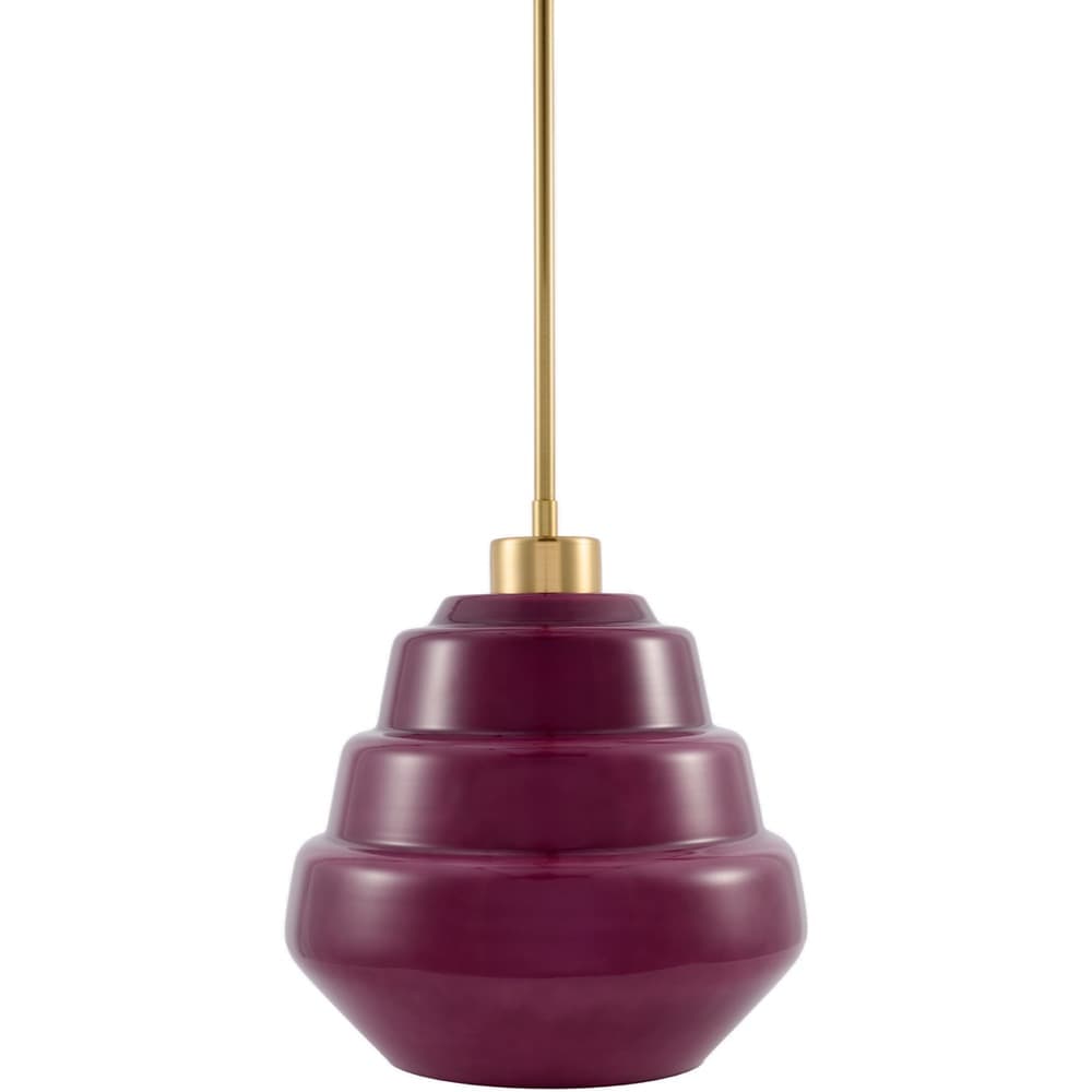 Nozay Dark Purple Pendant by Livabliss